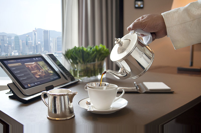 Touch screen technology in every room. Photo: Peninsula Hotels