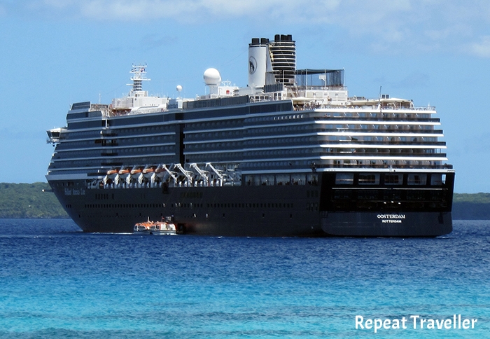 ms Oosterdam at port in Lifou. Photo: Chris Ashton