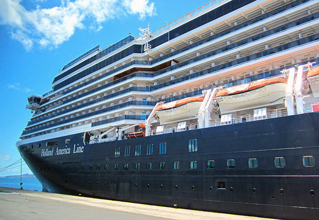 ms Oosterdam a Holland America Line ship. Photo: Chris Ashton