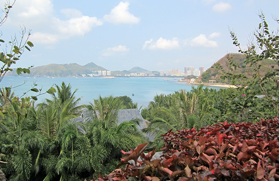 Looking towards Sanya from the hotel. Photo: Chris Ashton