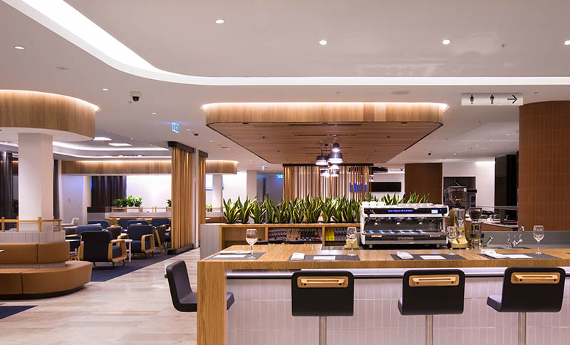 The new Business Lounge at Perth Airport. Photo: Qantas