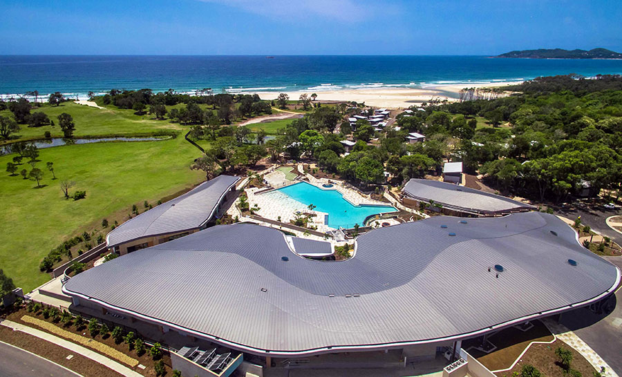 Aerial view showing the new pool. Photo: Accor Hotels