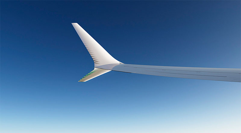 The Boeing 737 Max's redesigned winglet. Source: Boeing