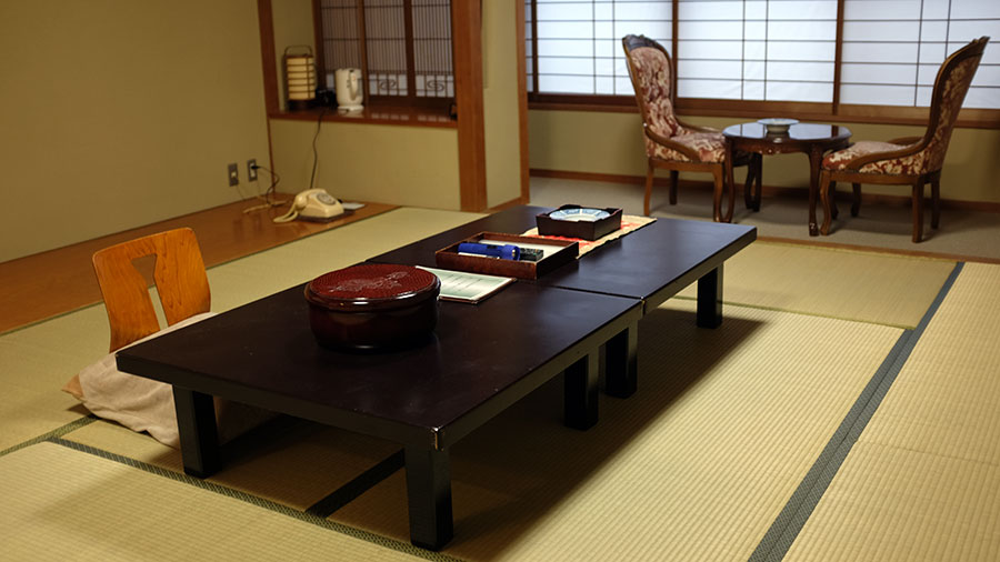 Guest room at Fujiya Ryokan. Photo: Chris Ashton