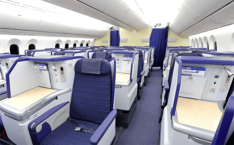 ANA Business Class. Credit: All Nippon Airways