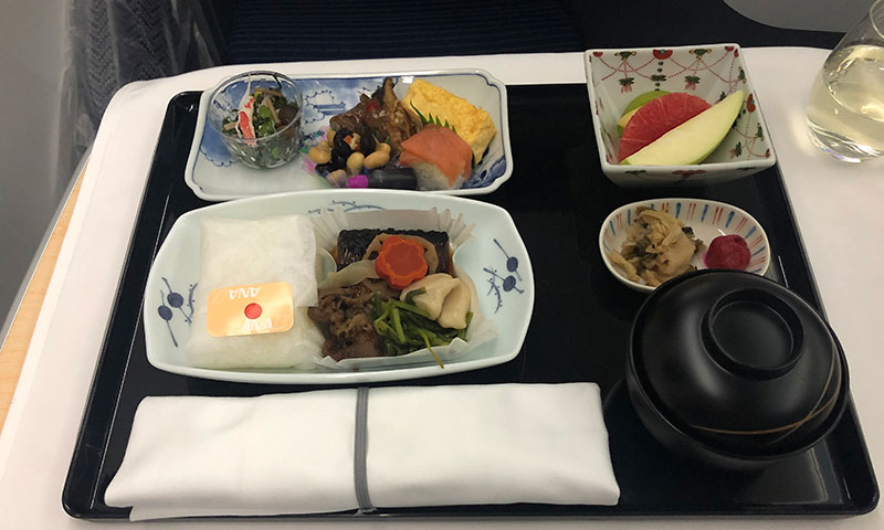 ANA Business Class main meal. Credit: Chris Ashton