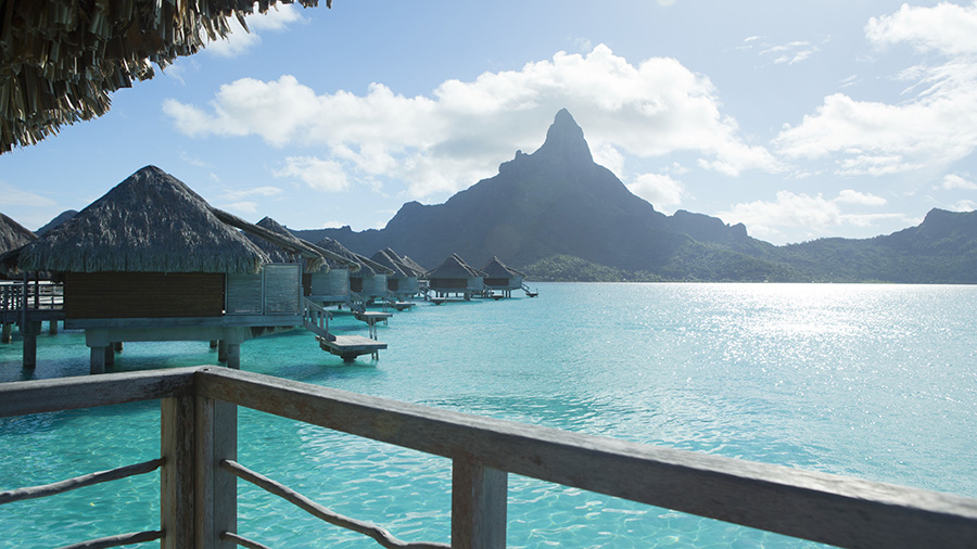 Overwater bungalows in Bora Bora. Credit: Tahiti Tourisme