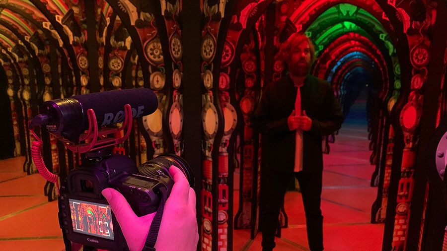 Inside the mirror maze at the Science Centre Singapore. Credit: Jefferton James / Supplied.