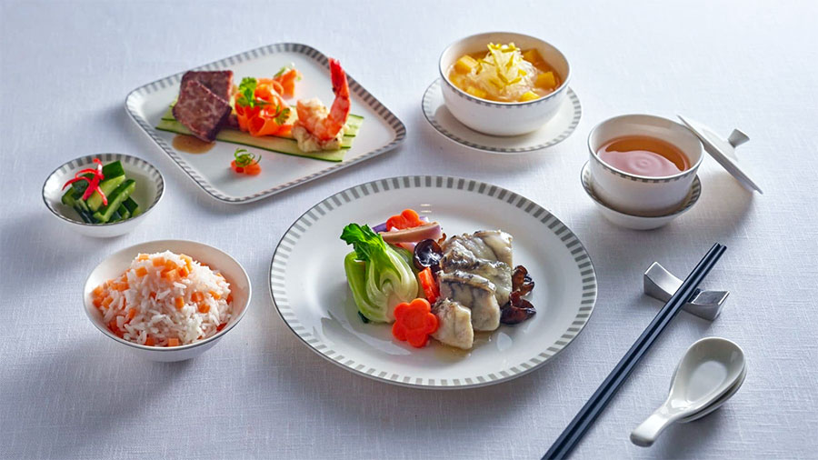 A sample of the Singapore Airlines Business Class menu. Credit: Singapore Airlines