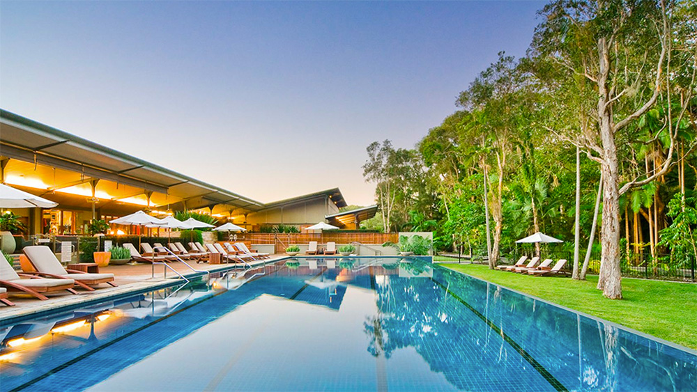 Byron at Byron's stunning resort pool. Credit: Crystalbrook Collection