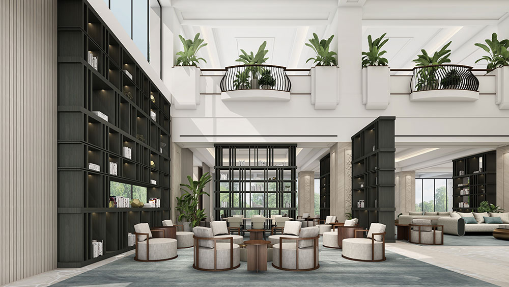 A render of the new Concierge Library. Credit: Marriott International. Supplied.
