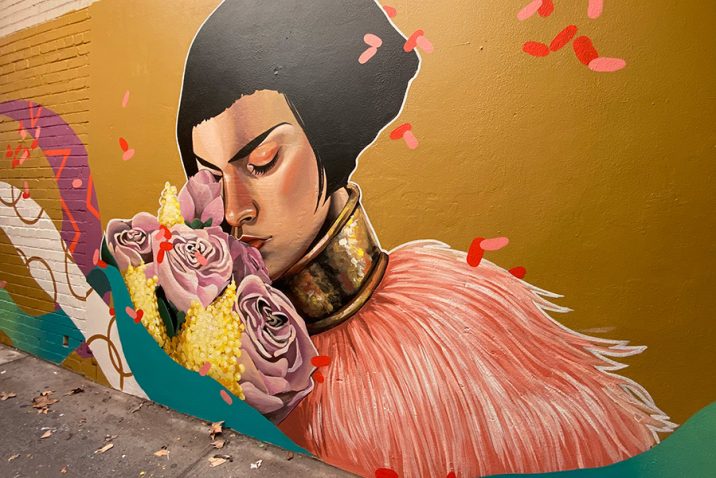French artist Lucy Lucy is among the lineup for this year's Brisbane Street Art Festival. Credit: Lucy Lucy