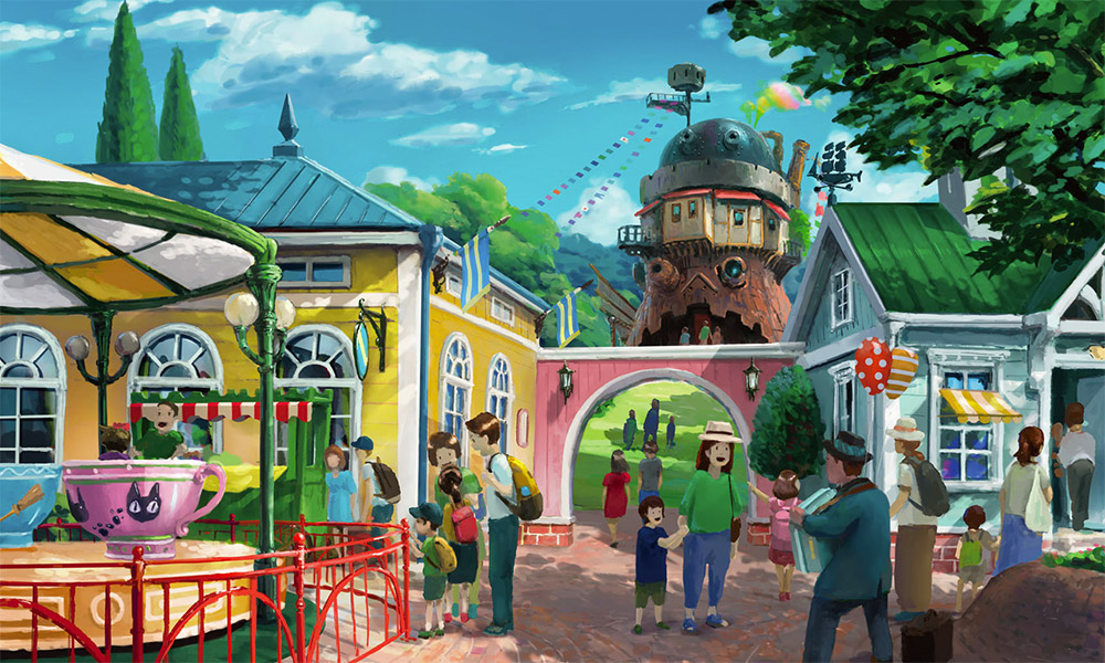 An artist's impression of the Valley of Witches, Ghibli Park. Credit: Studio Ghibli 
