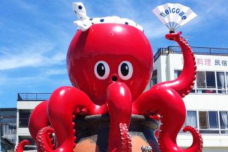 A famous octopus statue at Himakajima. Credit: Aichi-Nagoya/Supplied.