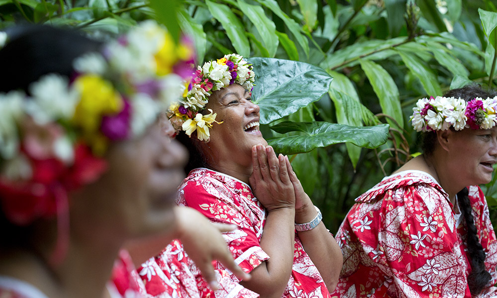 Tahitian locals