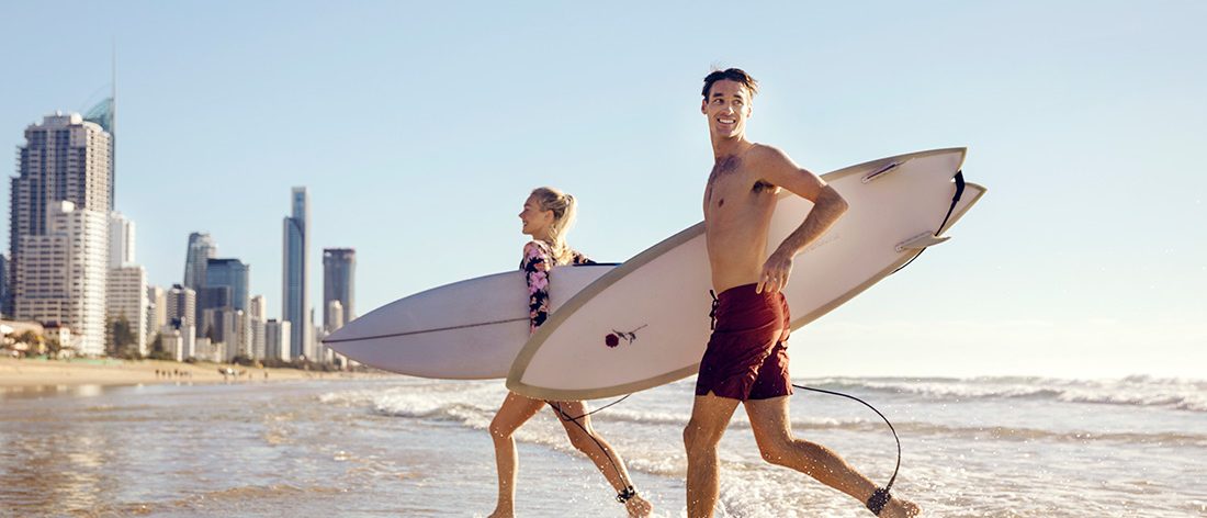 Surf in paradise with the Queensland Holidayer Pass. Credit: Tourism and Events Queensland