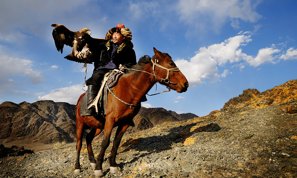 Mongolia's Golden Eagle Festival is a way for the Kazakh community to preserve their traditions. Supplied.