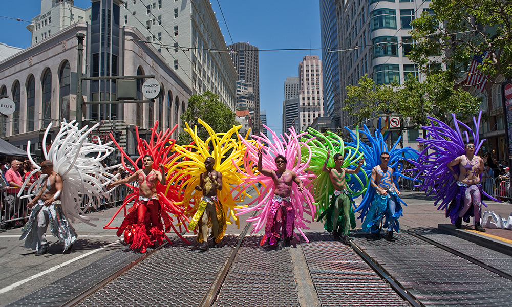 The main events of San Francisco Pride 52 will take place June 25 to 26. Credit: San Francisco Travel Association. 