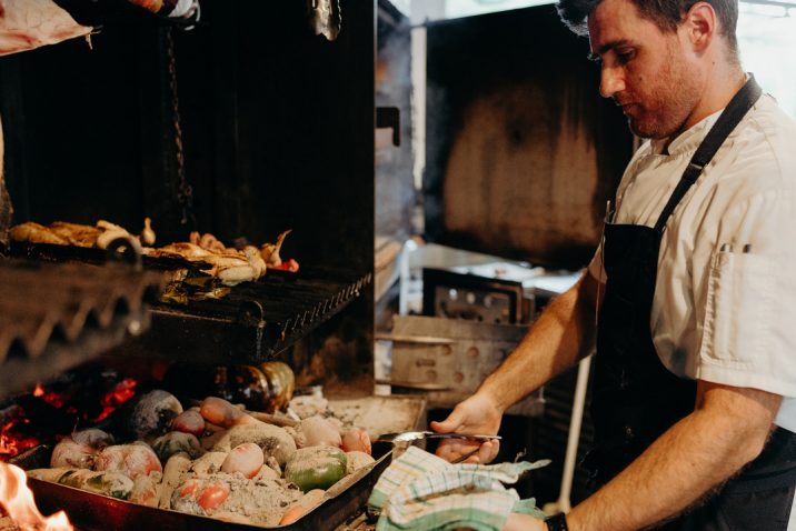 Cooking with fire at Barrio Eatery & Bar, Byron Bay.