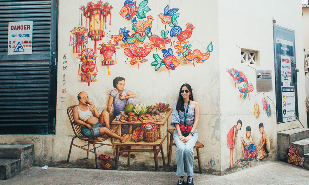 The street art here has a historical twist. Credit: Singapore Tourism Board