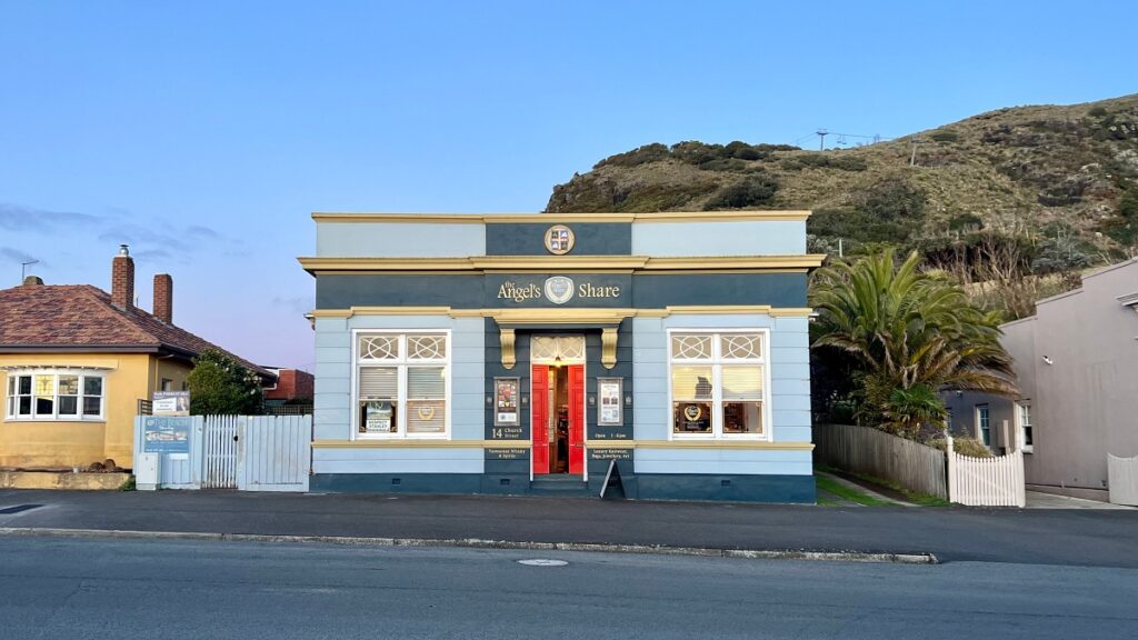 There's an impressive array of heritage buildings in town, like the former bank, now Angel's Share. 