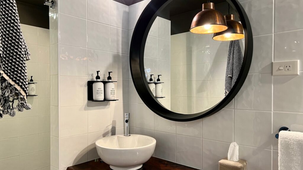 A modern bathroom that ticks all the boxes. 